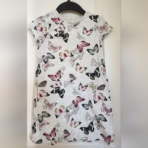 L.O.G.G. H&M jacquard-knit dress, butterflies, Size 6-8Y
